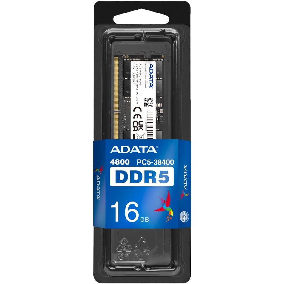 رم-کامپیوتر-ای-دیتا-ADATA-U-DIMM-DDR5-16GB-4800MHz-CL40 رم 16 گیگ DDR5 باس 4800 ساخت ADATA - Image 1