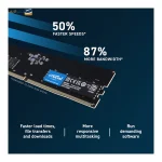 رم 8 گیگ DDR5 باس 4800 برای PC ساخت کروشال دارای گارانتی مادام آواژنگ - Image 5